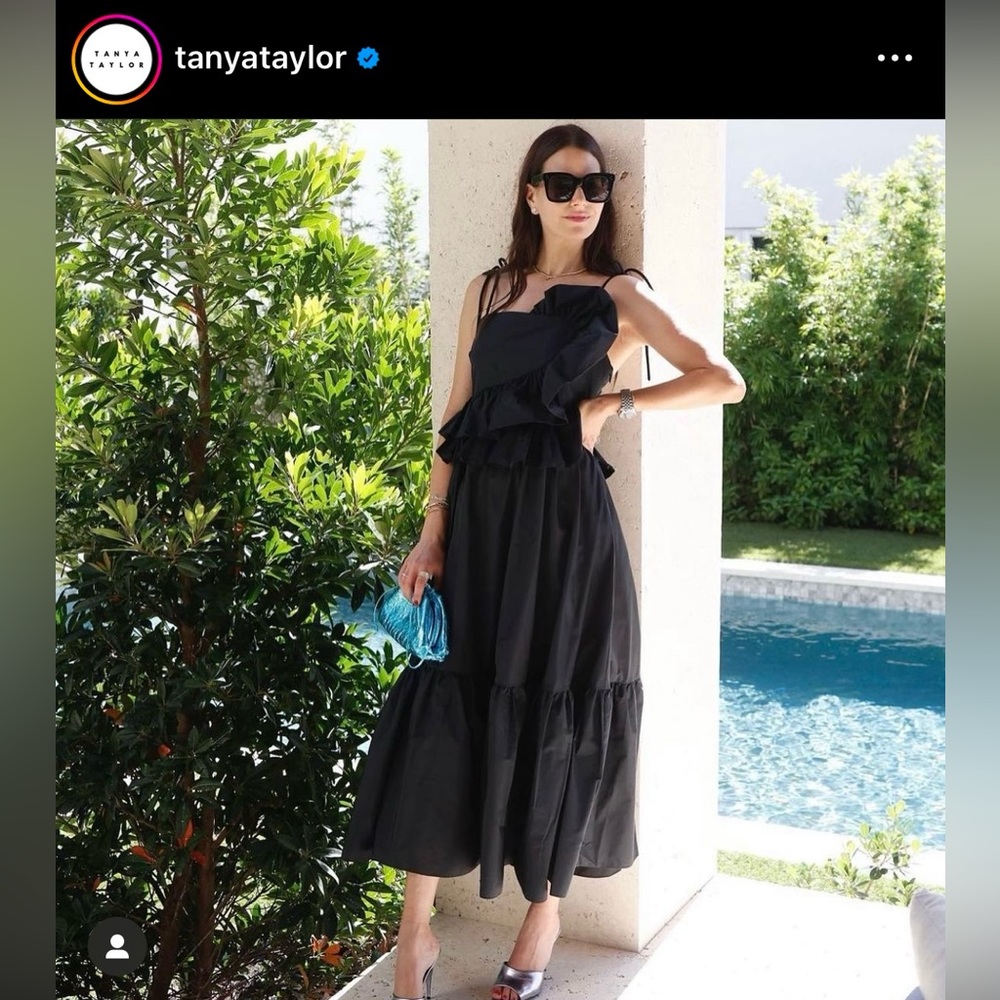 Tanya Taylor Delphine dress black